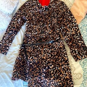 Cheetah Print Trenchcoat